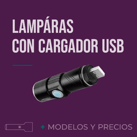 lampara de mano para recargase en computadora